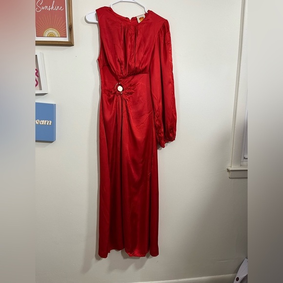 Farm Rio One-Shoulder Maxi Cutout Dress - Picture 5 of 10